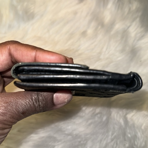 Auth GUCCI GG Canvas Bifold Wallet Purse Black Hardware Gold Unisex GUC - Picture 7 of 14